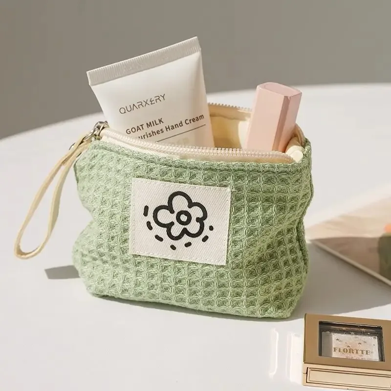 Light Green Waffle Coin Purse