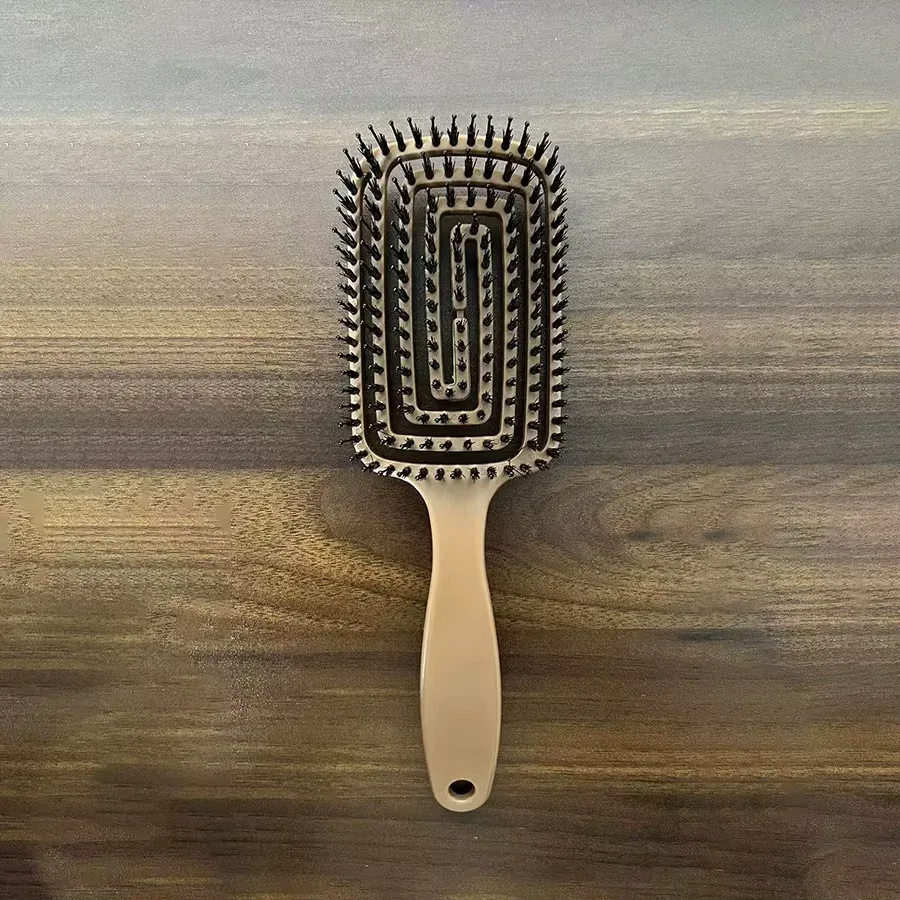 Gentle Detangling & Volumizing Hairbrush with Flexible Nylon Bristles and Vented Design - Image 8
