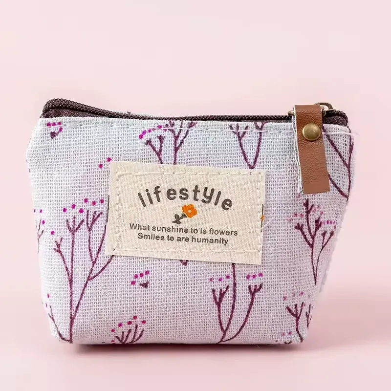 Floral Fabric Coin Purse Chic & Compact Style - Image 9