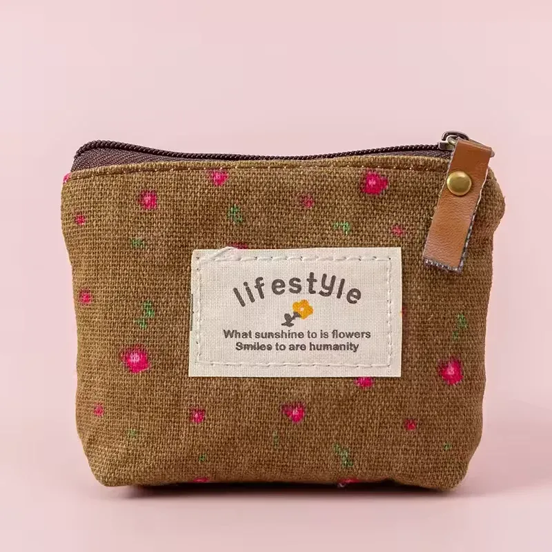 Floral Fabric Coin Purse Chic & Compact Style - Image 7