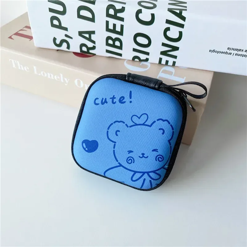 Cute Cartoon Hard-Shell Earbud Case & Mini Organizer Pouch with Zipper - Image 6
