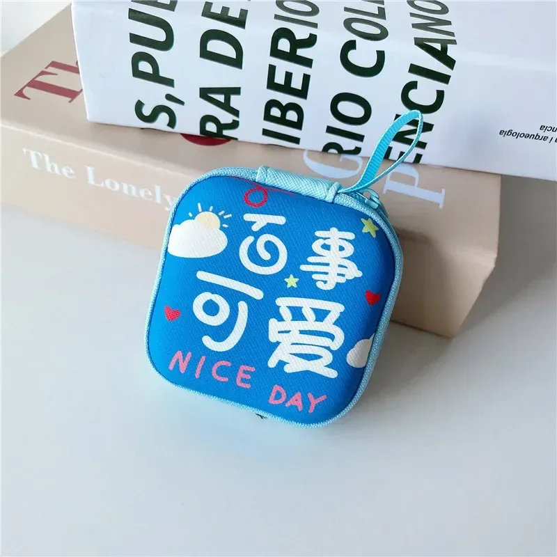 Cute Cartoon Hard-Shell Earbud Case & Mini Organizer Pouch with Zipper - Image 17