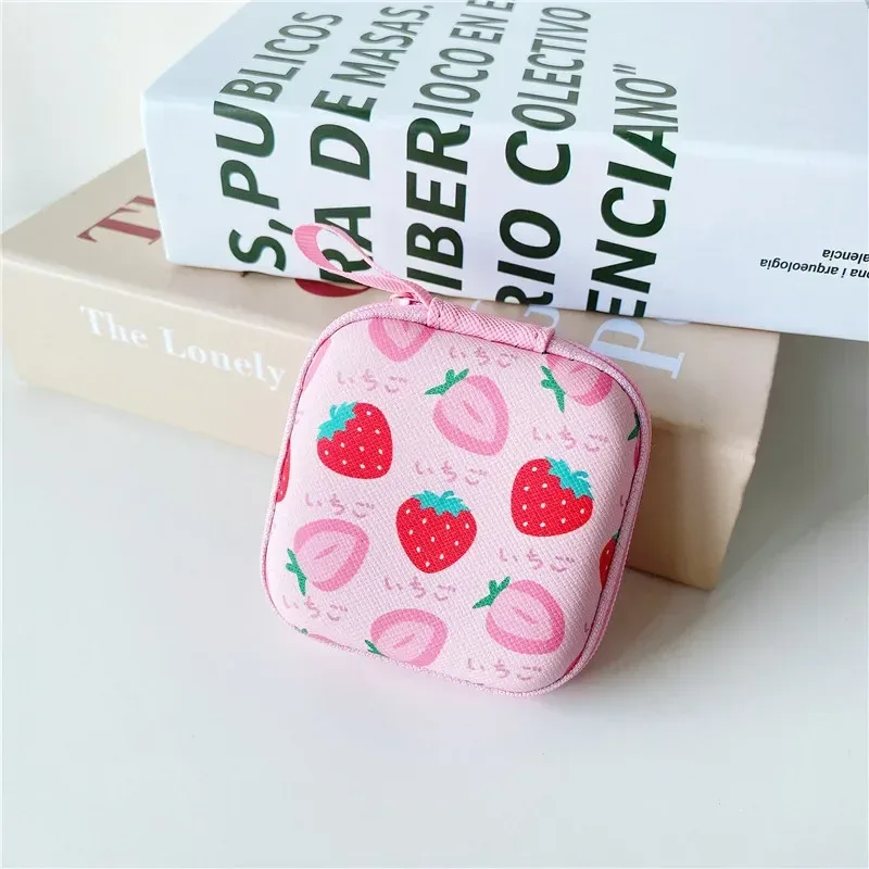 Cute Cartoon Hard-Shell Earbud Case & Mini Organizer Pouch with Zipper - Image 12