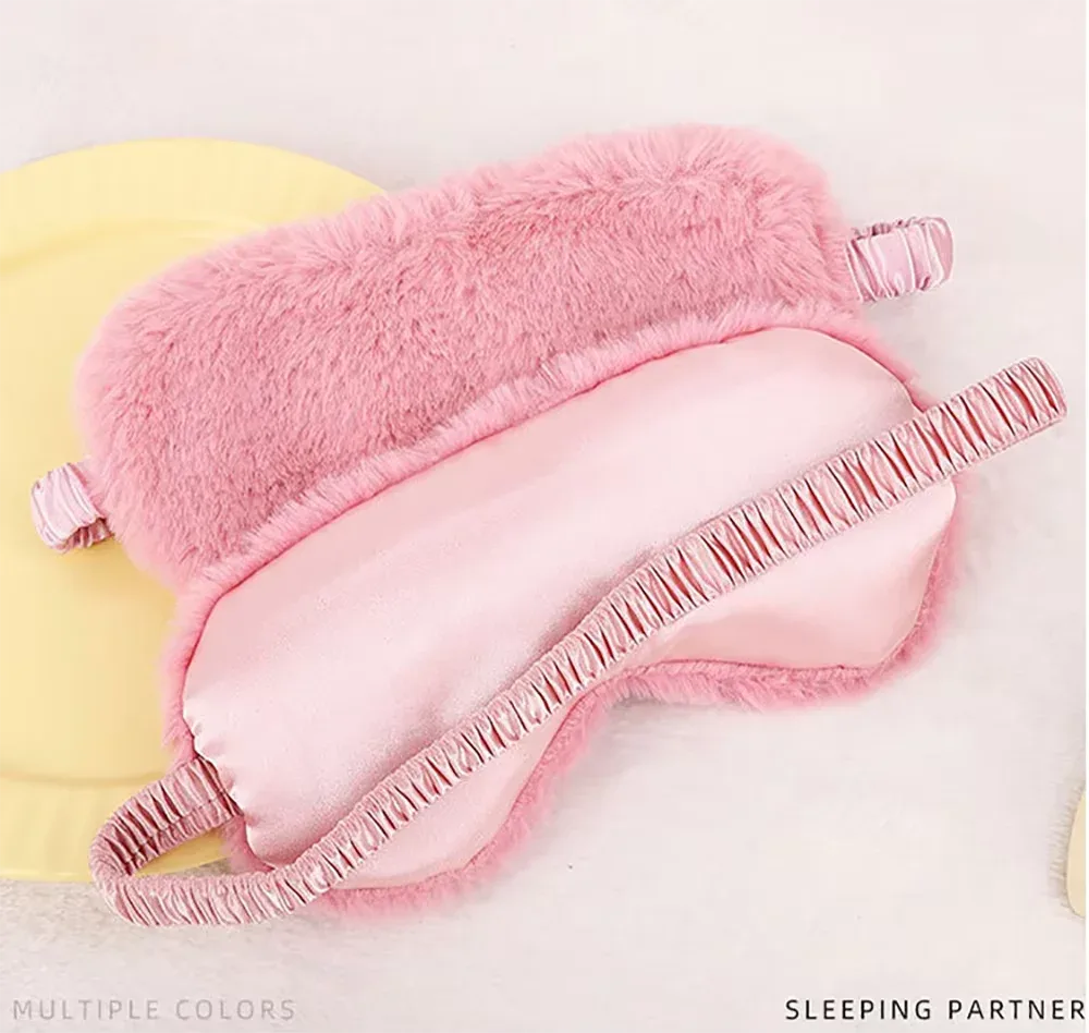 Luxurious Faux Fur Sleep Mask – Ultra-Soft & Breathable Eye Cover for Adults & Children alternate