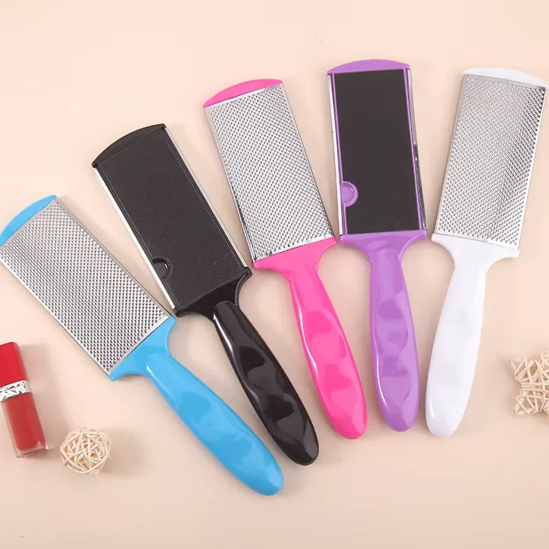 Professional Dual-Sided Foot File & Callus Remover with Ergonomic Handle for Smooth Feet