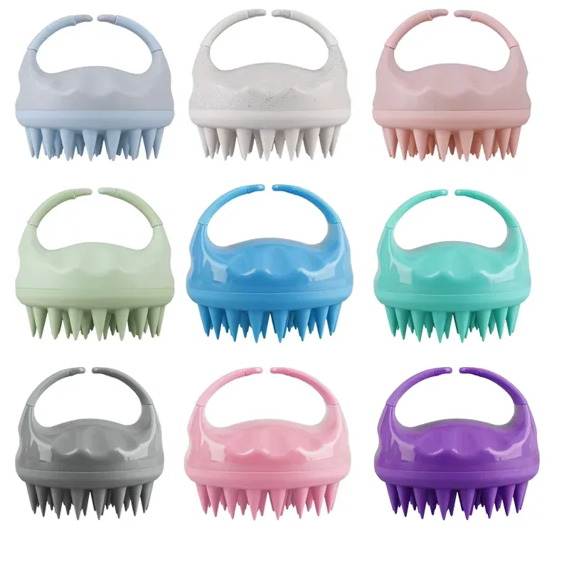 Silicone Scalp Massager & Exfoliator Brush for Hair Growth & Relaxation alternate