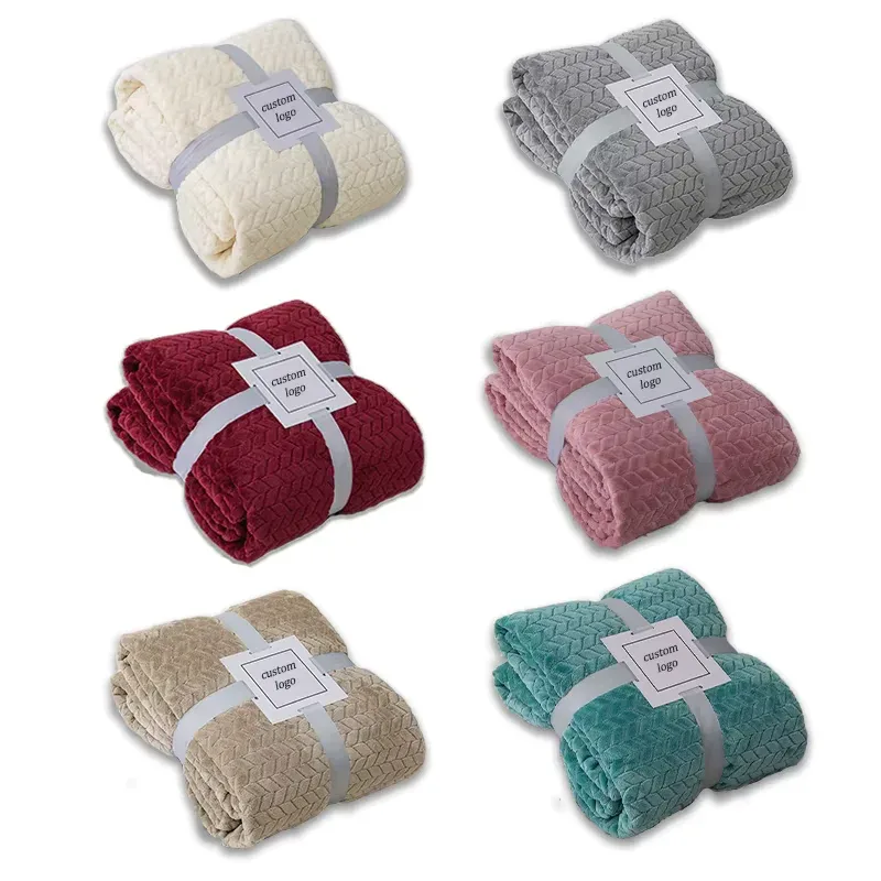 Luxurious Soft Textured Fleece Throw Blanket for Cozy Home Comfort and Gifting