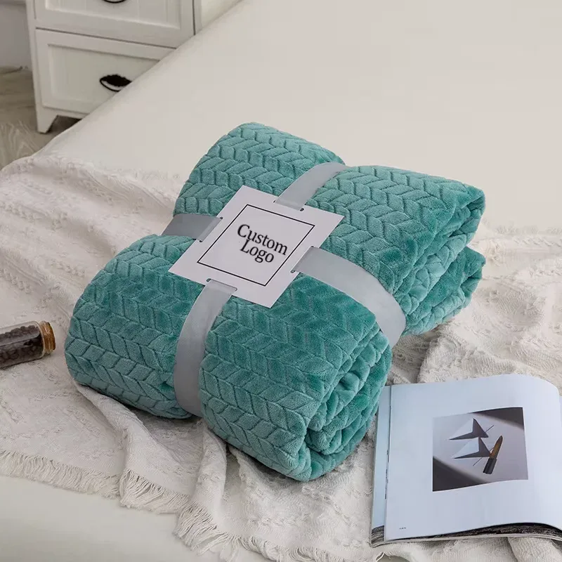 Luxurious Soft Textured Fleece Throw Blanket for Cozy Home Comfort and Gifting - Image 5