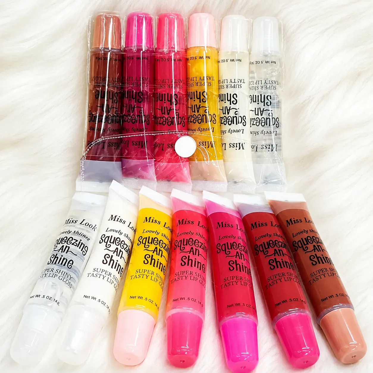 Squeezing n' Shine All-in-One Clear Lip Gloss & Hydrating Balm Tubes – Value Pack (Copy)