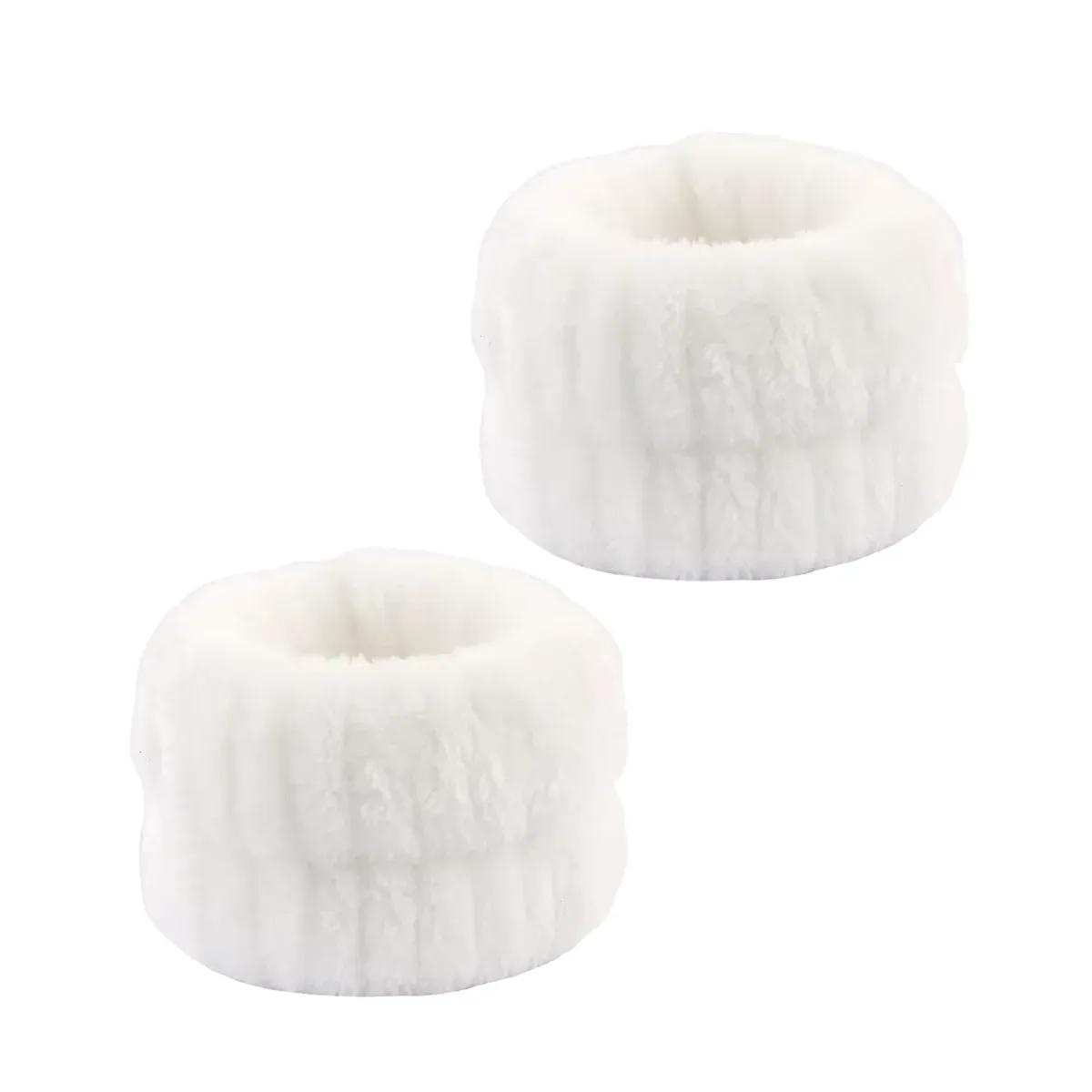 Luxurious Coral Fleece Skincare Headband & Wristband Set for Face Washing & Spa Rituals - Image 12