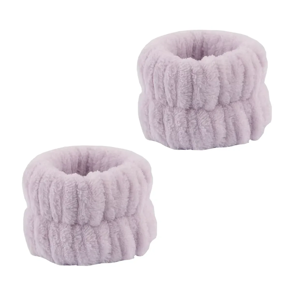 Luxurious Coral Fleece Skincare Headband & Wristband Set for Face Washing & Spa Rituals - Image 20