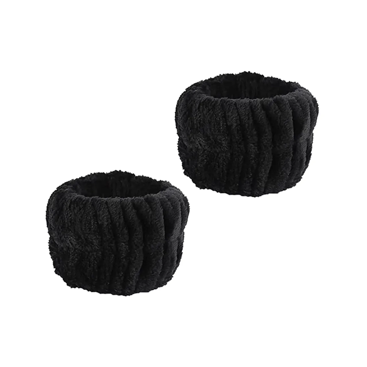 Luxurious Coral Fleece Skincare Headband & Wristband Set for Face Washing & Spa Rituals - Image 25