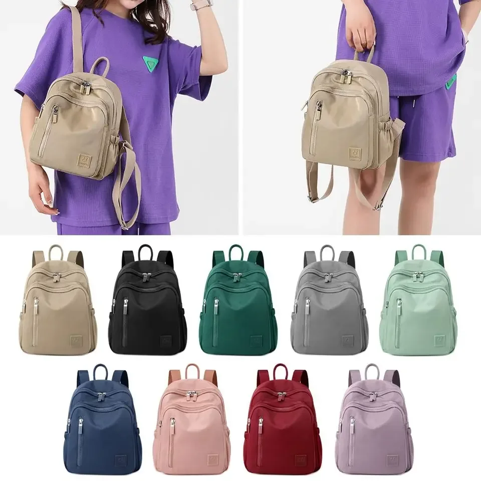 Chic Solid Color Mini Backpack – Lightweight Waterproof Travel & Everyday Shoulder Bag