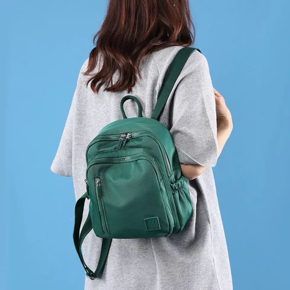 Chic Solid Color Mini Backpack – Lightweight Waterproof Travel & Everyday Shoulder Bag alternate